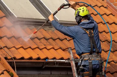 Démoussage et hydrofuge de toiture à Champier